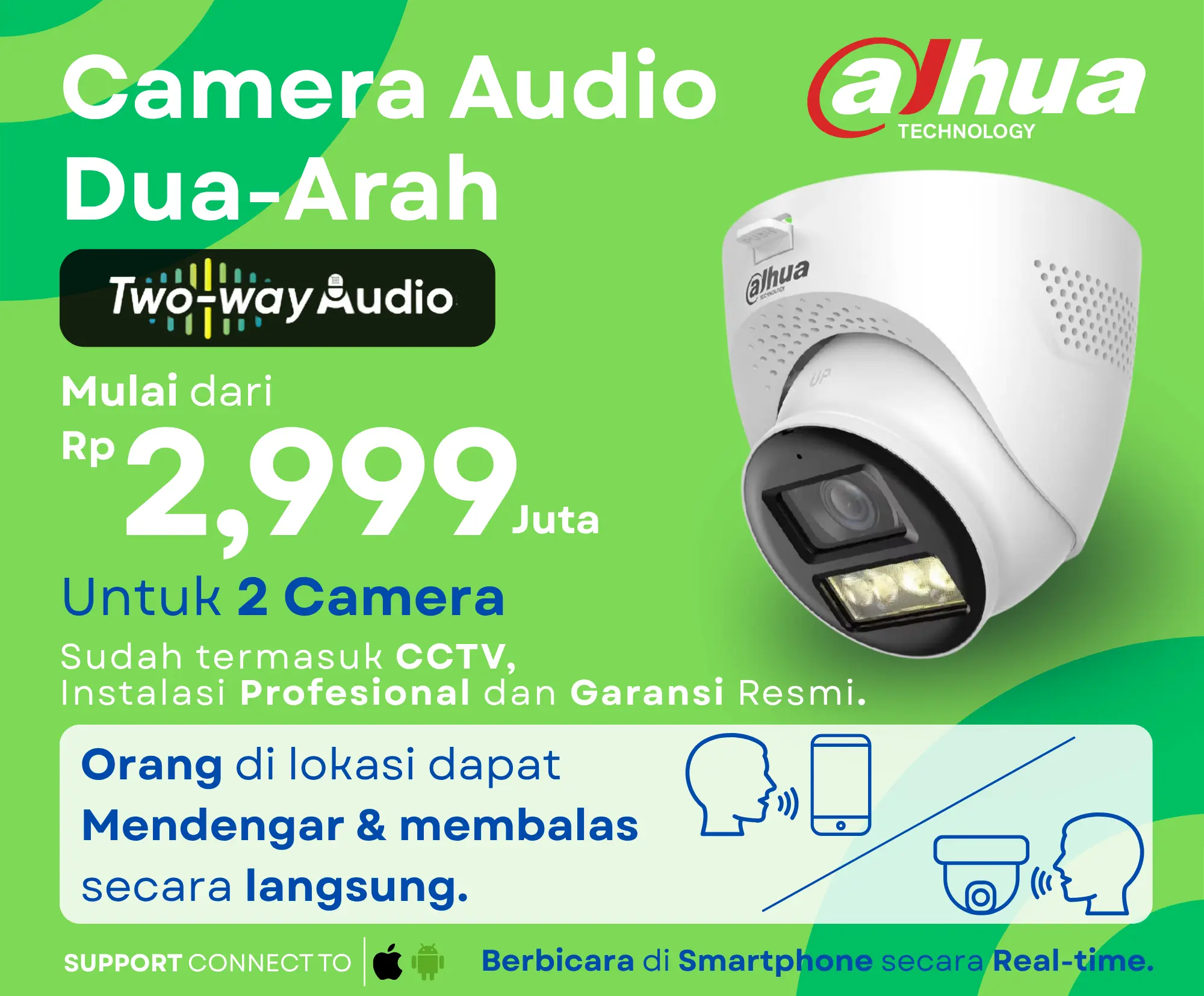 Paket CCTV Audio Dua-Arah Dahua