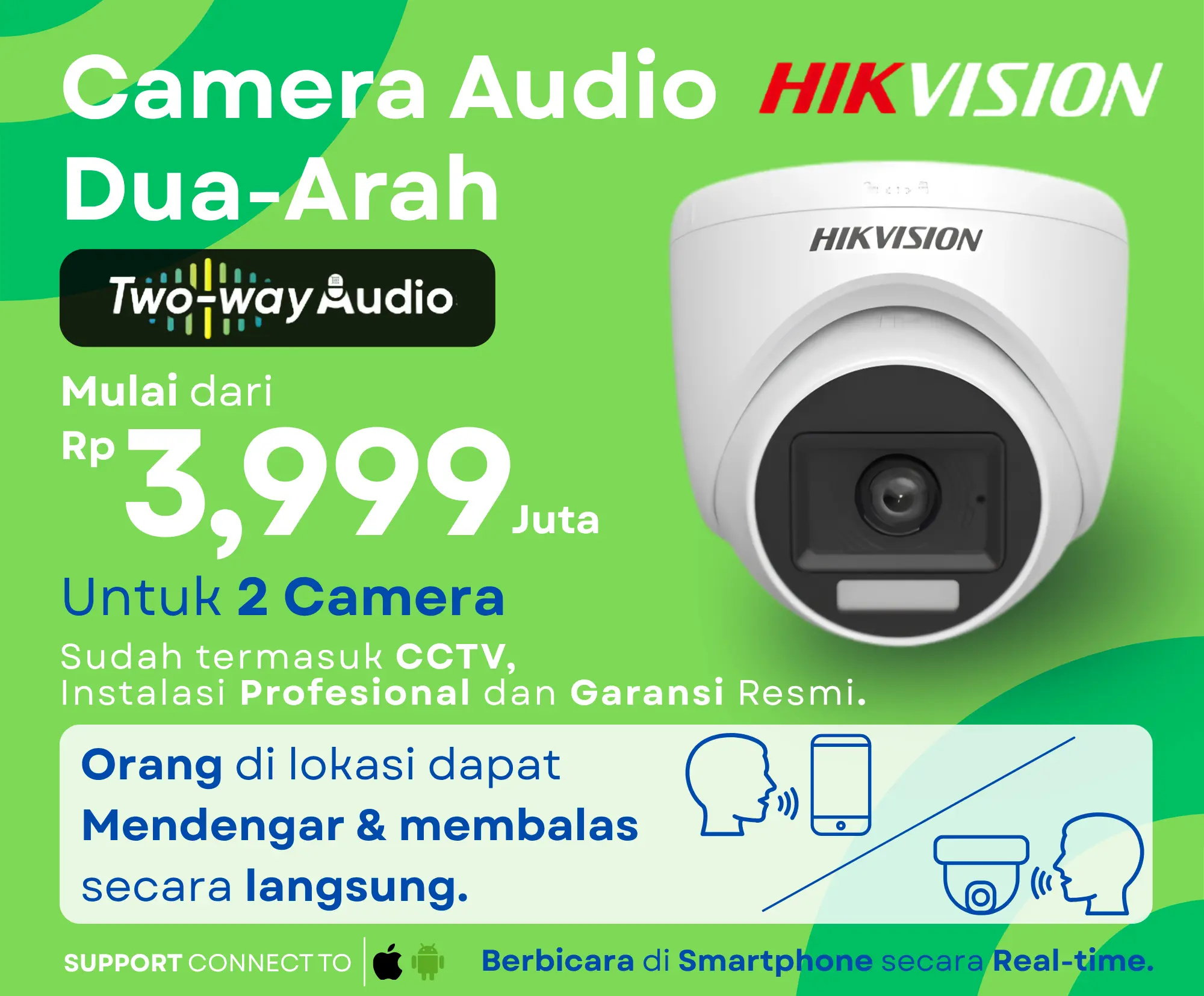 Paket CCTV Audio Dua-Arah Hikvision